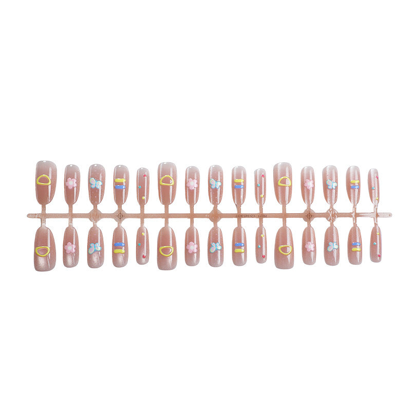 Creative Floral Art Press-On Nail Set