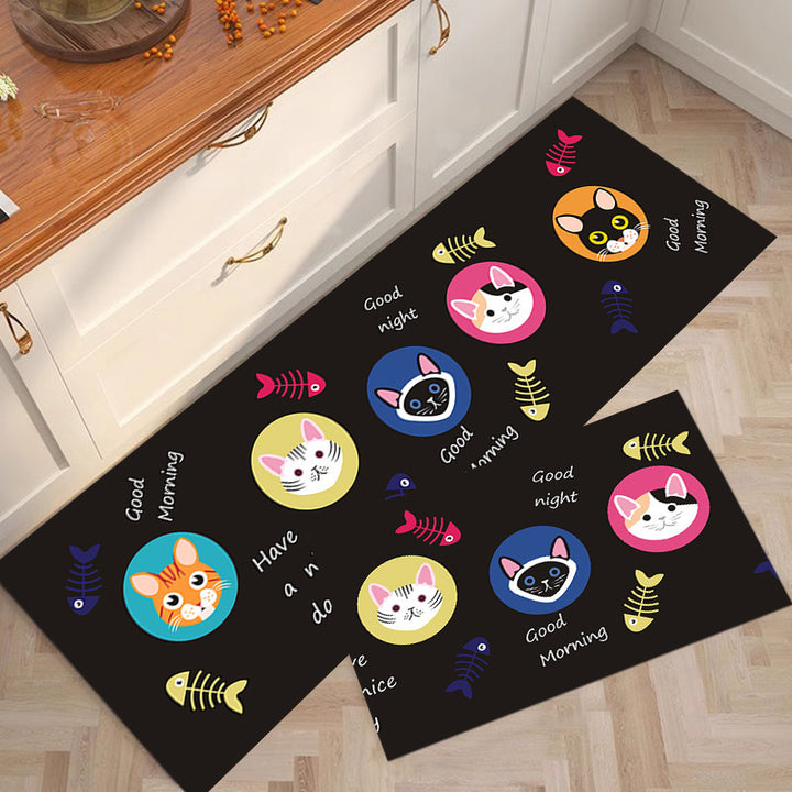 Cute Bear-Themed Kitchen Mat Kalsten