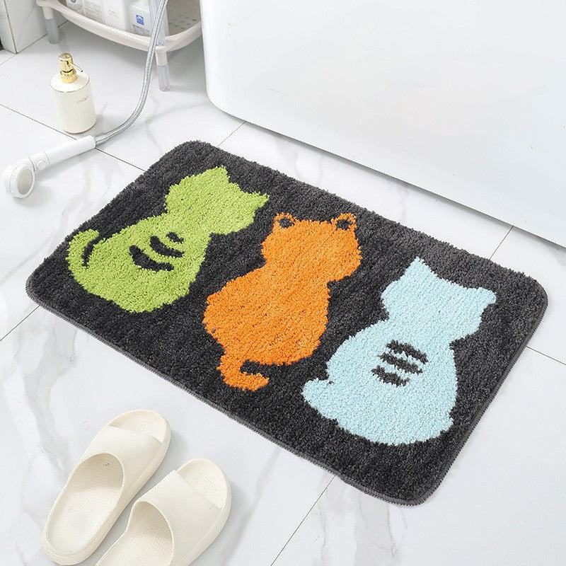 Cute Animal Paw Print Bath Mat Kalsten