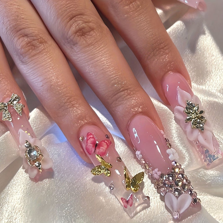 Artistic 3D Butterfly Nail Extensions Kalsten