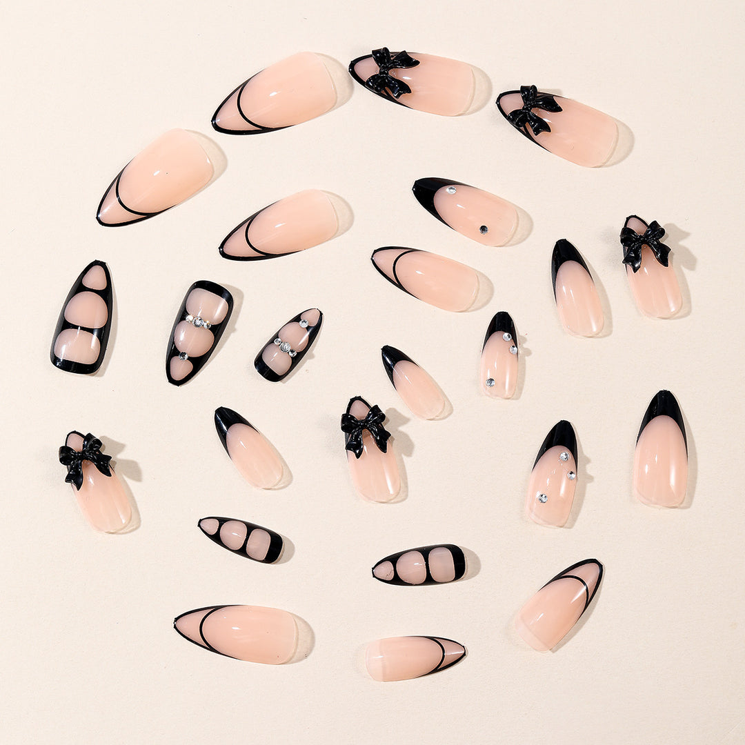 Gothic Bling Stiletto Nail Art Extensions Kalsten