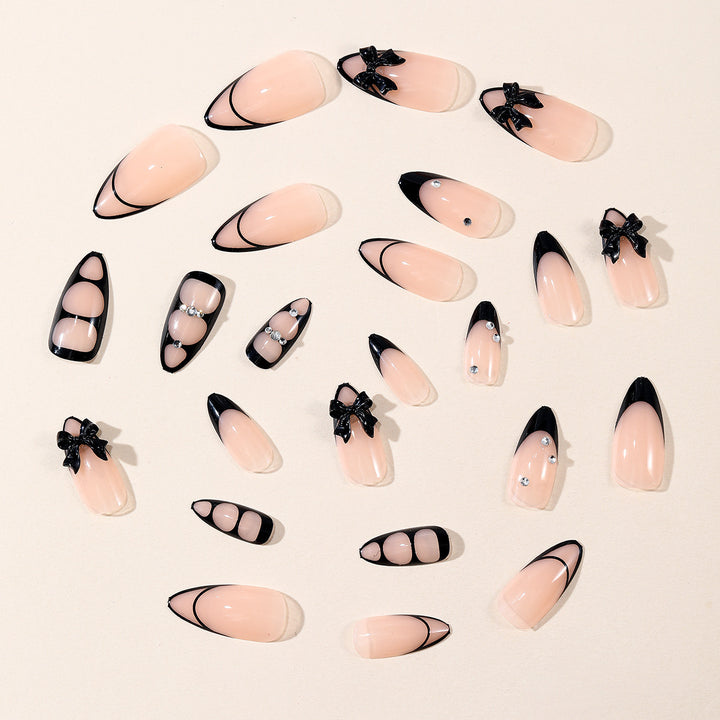 Gothic Bling Stiletto Nail Art Extensions Kalsten