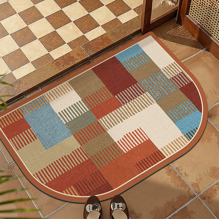 Plush Patterned Entrance Mat