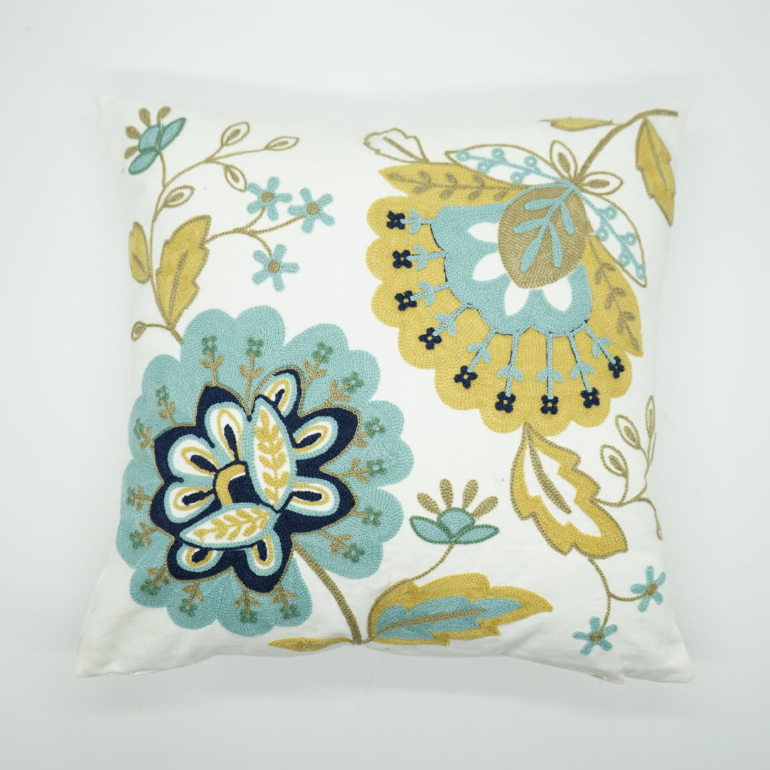 Decorative Embroidered Bird Cushion
