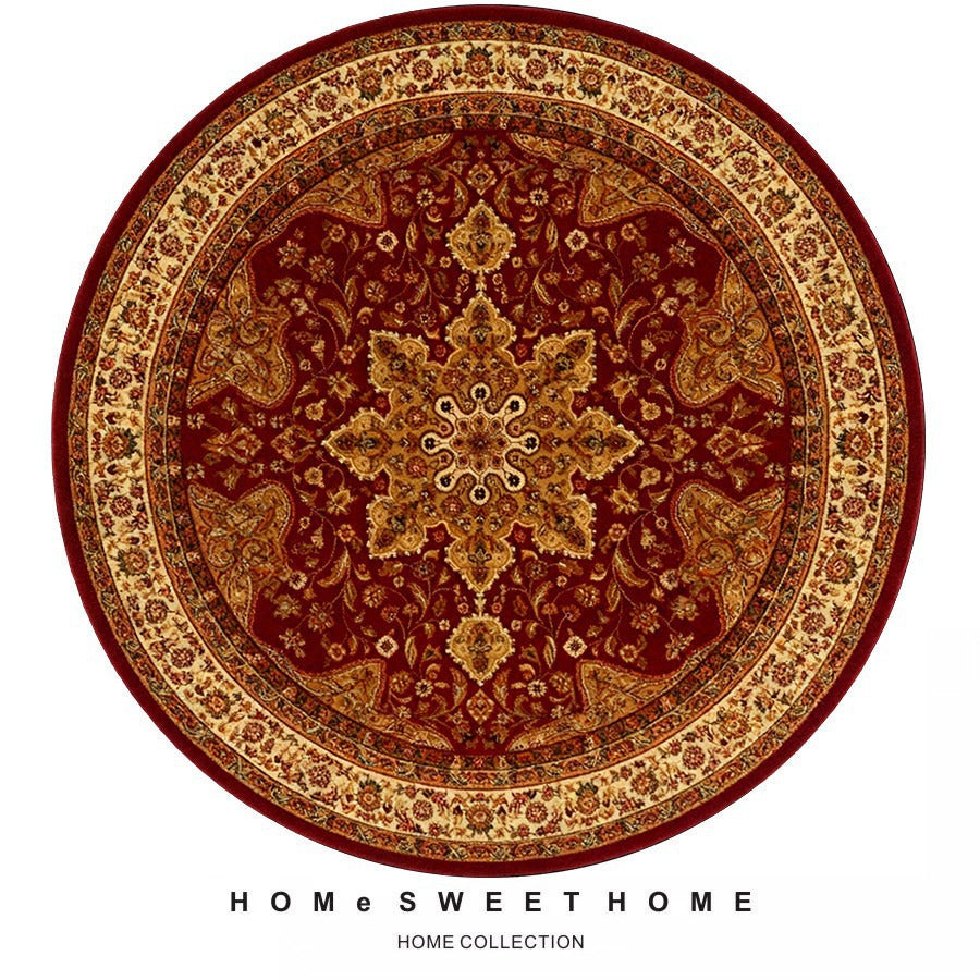 Vintage-Inspired Round Rug