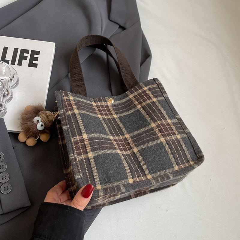 Plaid Tote Bag
