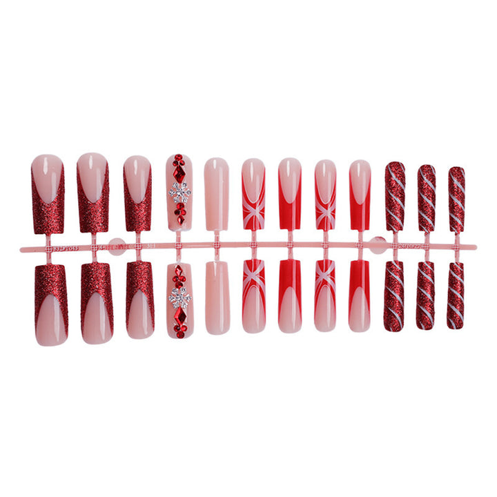 Glamorous Festive Press-On Nail Set Kalsten