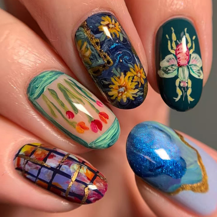 Seasonal Themed Press-On Nail Art Set Kalsten