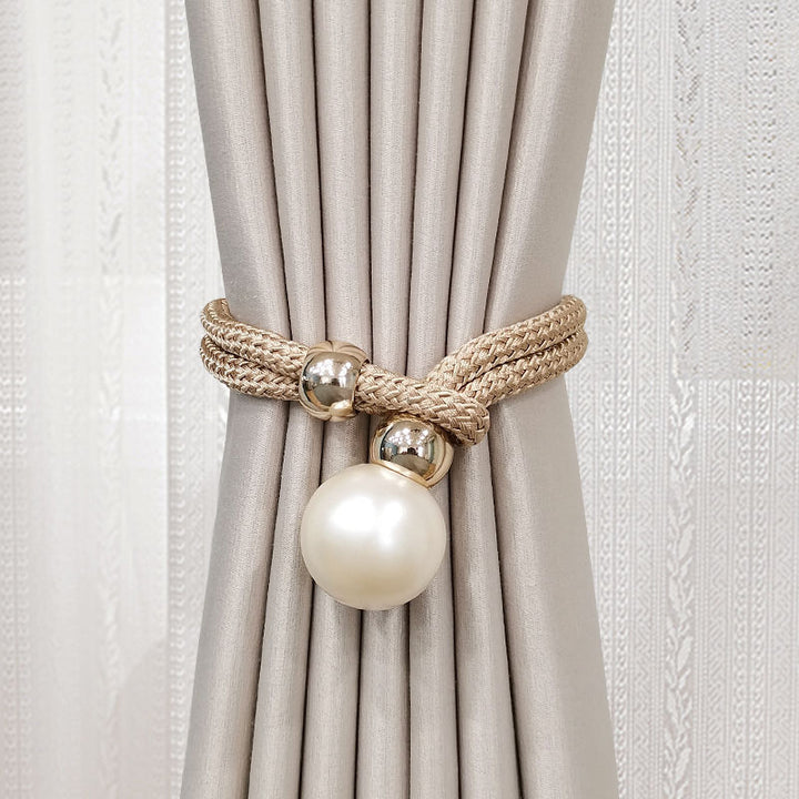 Elegant curtain tieback with decorative pearl Kalsten
