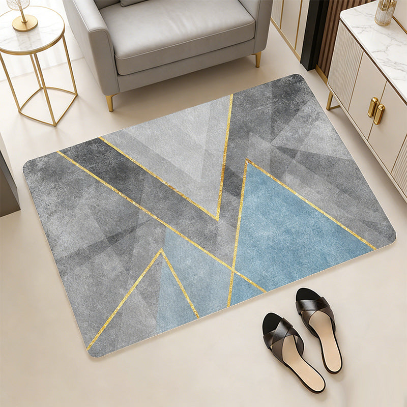 Stylish Citrus-Themed Bath Mat Kalsten