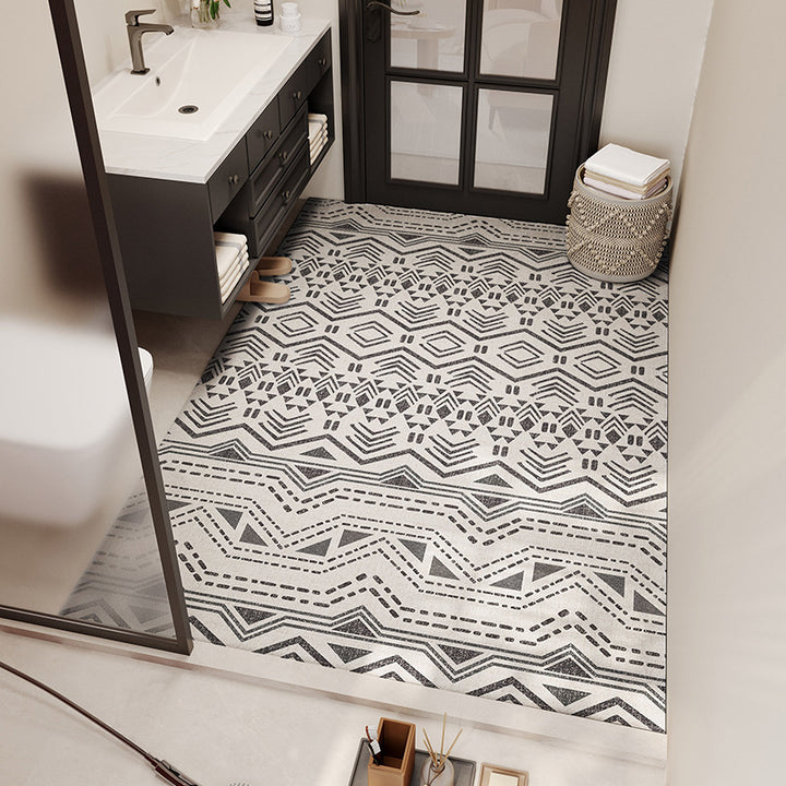 Tribal Pattern Bathroom Mat Kalsten