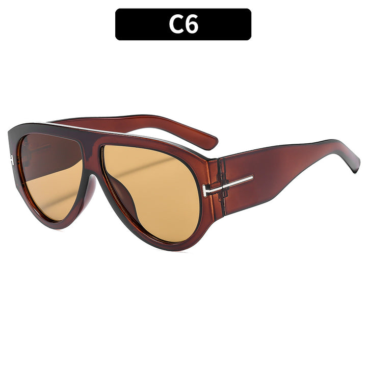 Bold Angular Cat-Eye Sunglasses