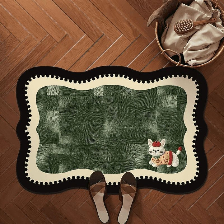 Playful Dog-Themed Bath Mat