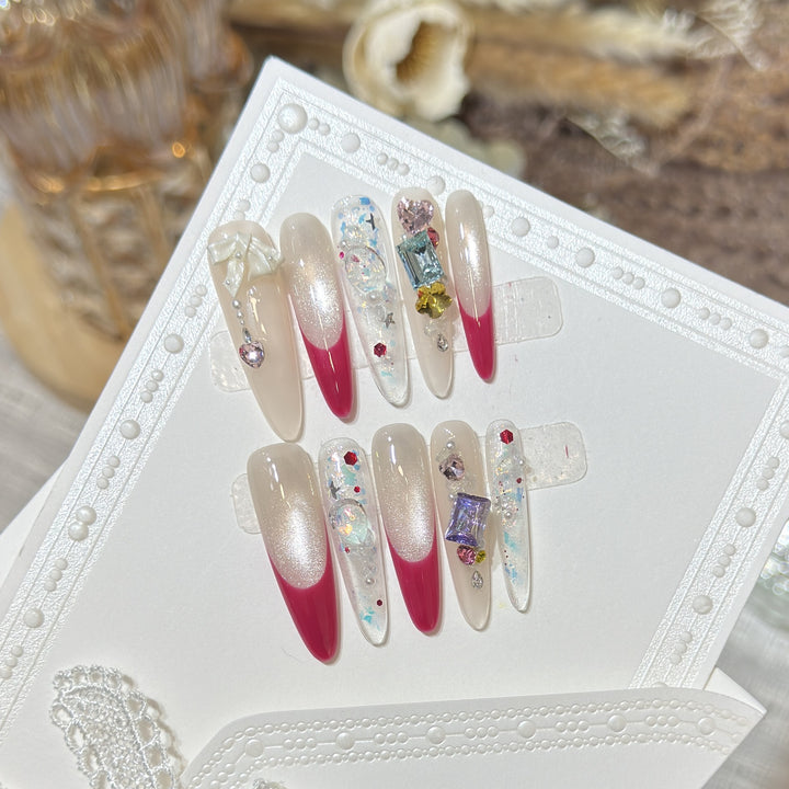 Stylish Decorative Press-On Nail Set Kalsten