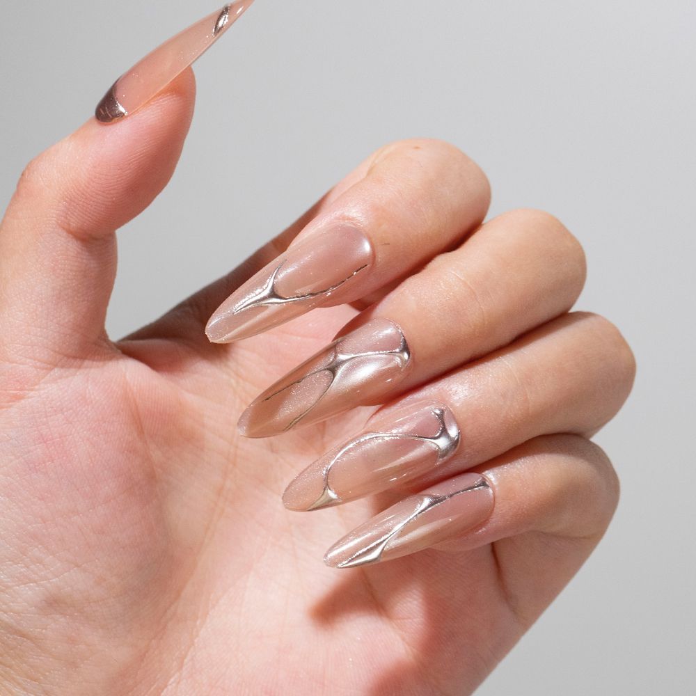 Elegant Abstract Art Press-On Nails Kalsten
