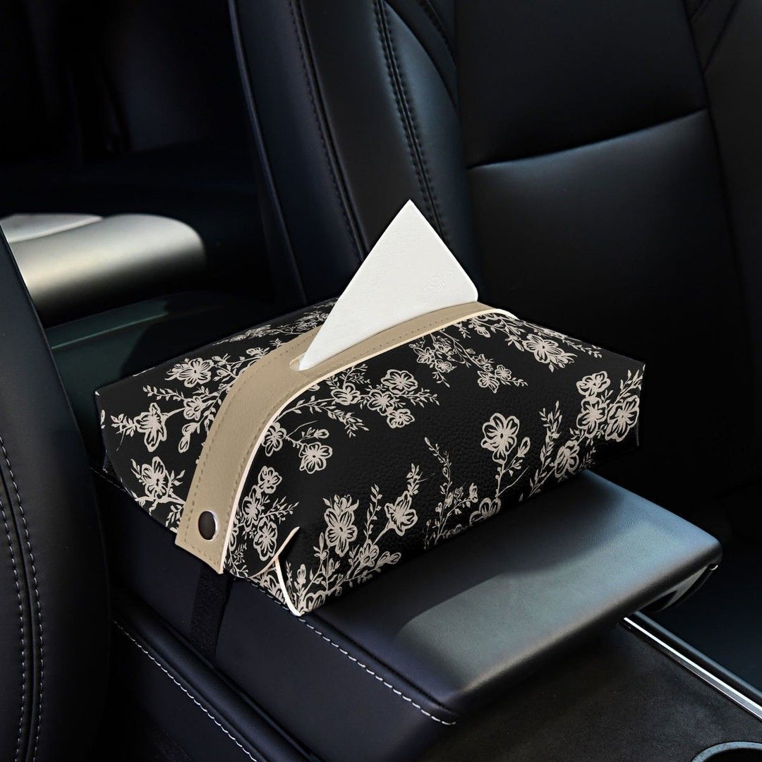 Floral Design Tissue Box Cover Kalsten