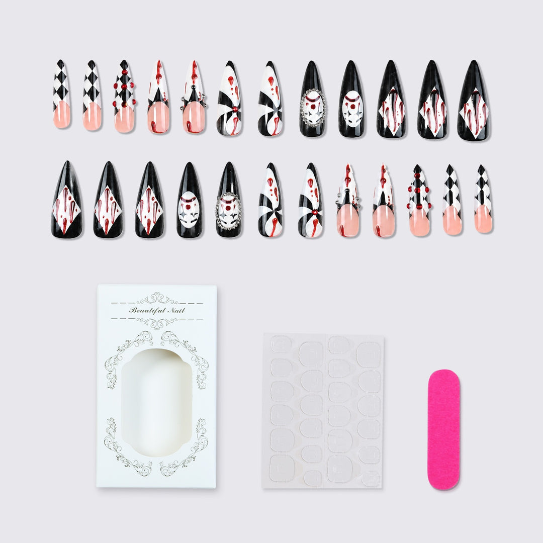 Artificial nails with creative patterns Kalsten