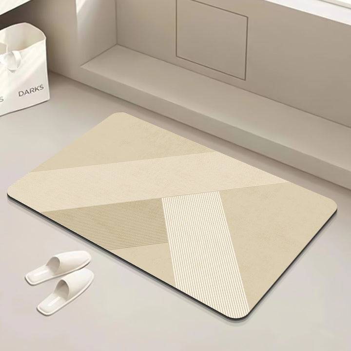 Modern Geometric Bath Mat Kalsten