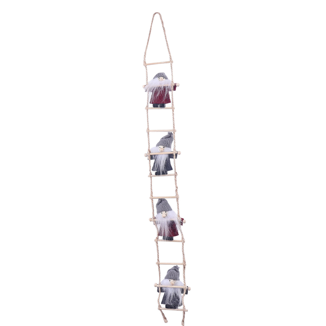 Decorative ladder with Christmas figures