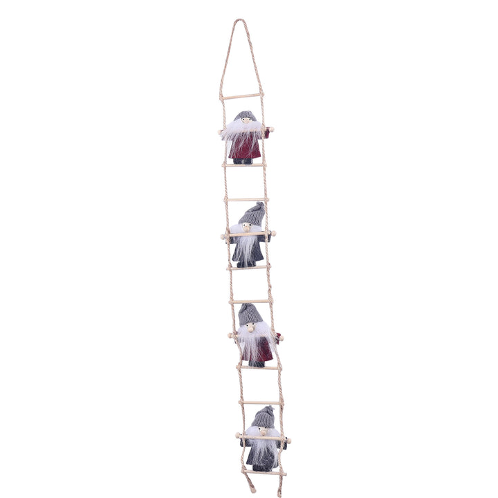 Decorative ladder with Christmas figures