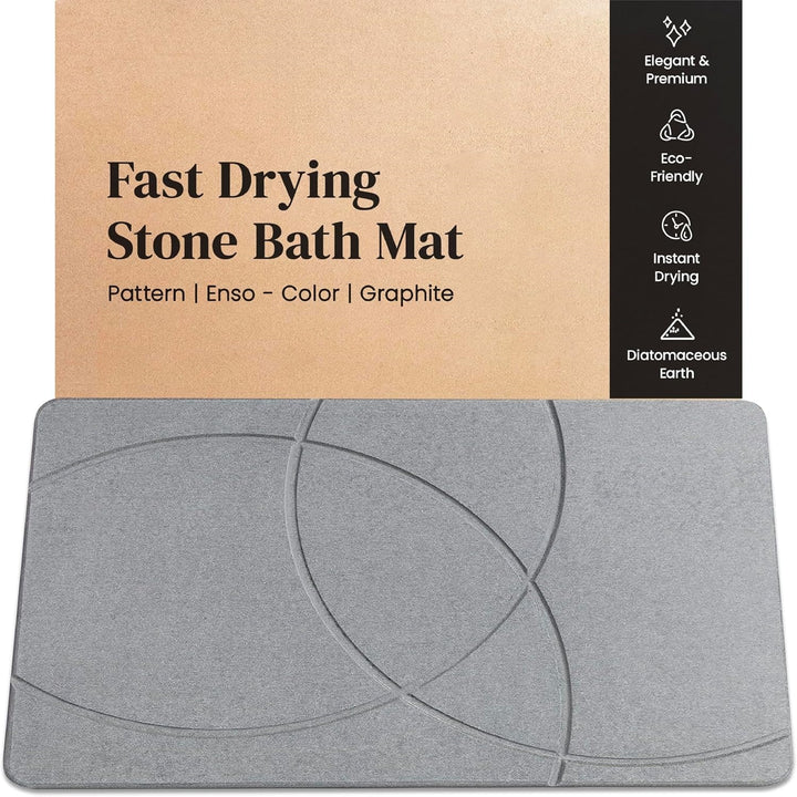 Diatomaceous Earth Bath Mat with Non-Slip Safety Features