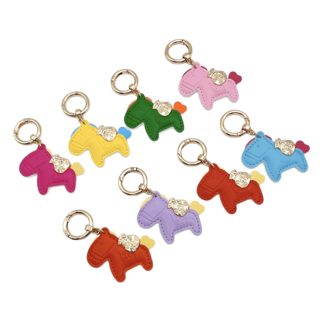 Animal-Shaped Leather Keychain Kalsten