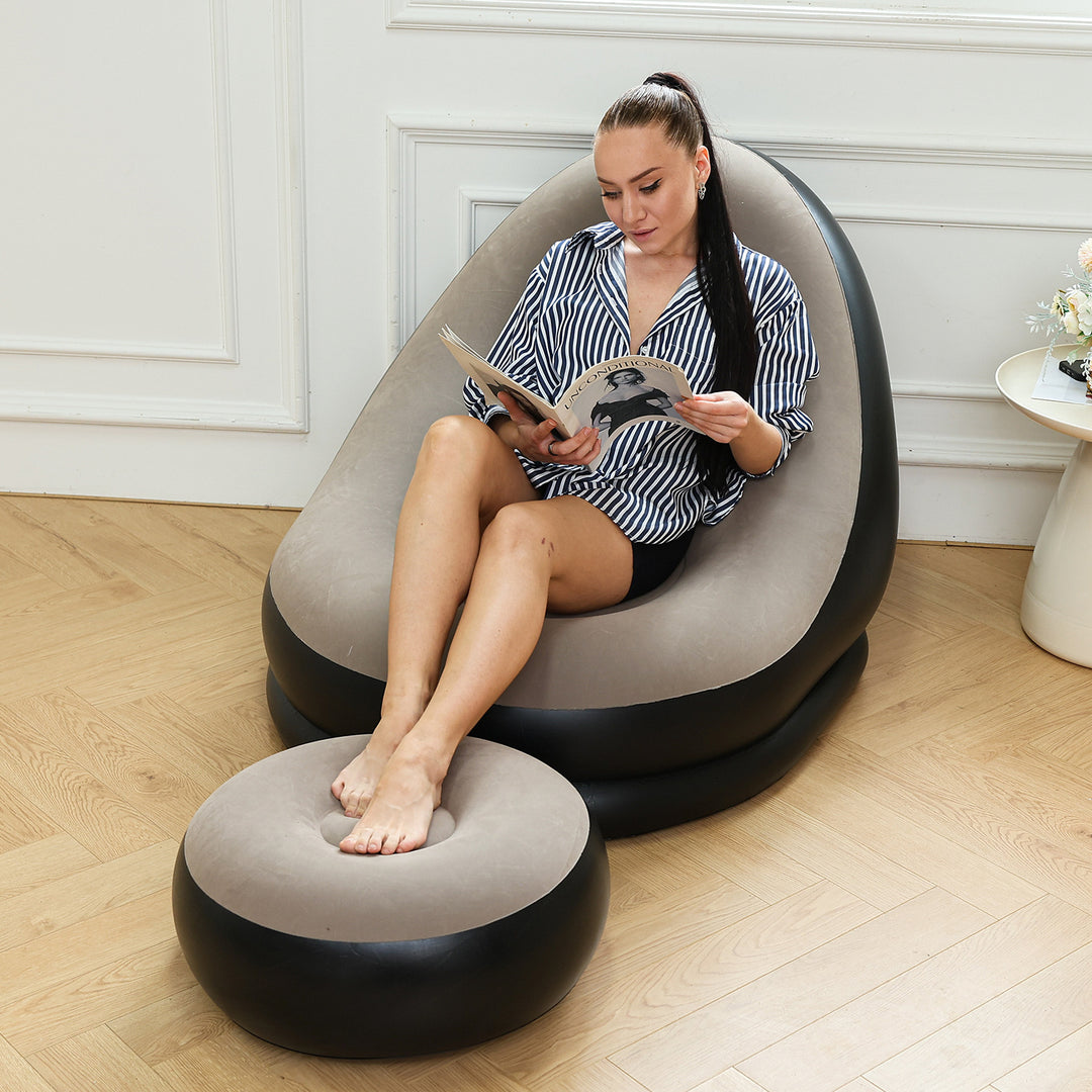 Women's Inflatable Comfort Sofa with Ergonomic Backrest Kalsten