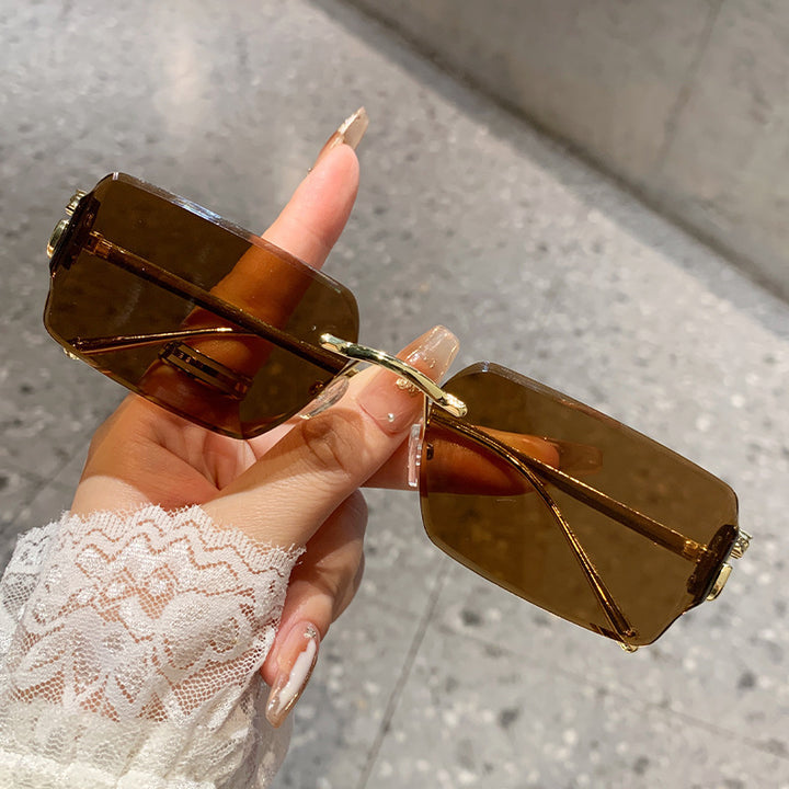 Ladies elegant square sunglasses with stylish tortoiseshell pattern and UV protection Kalsten