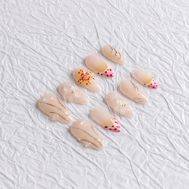Floral Artistry Press-On Nails