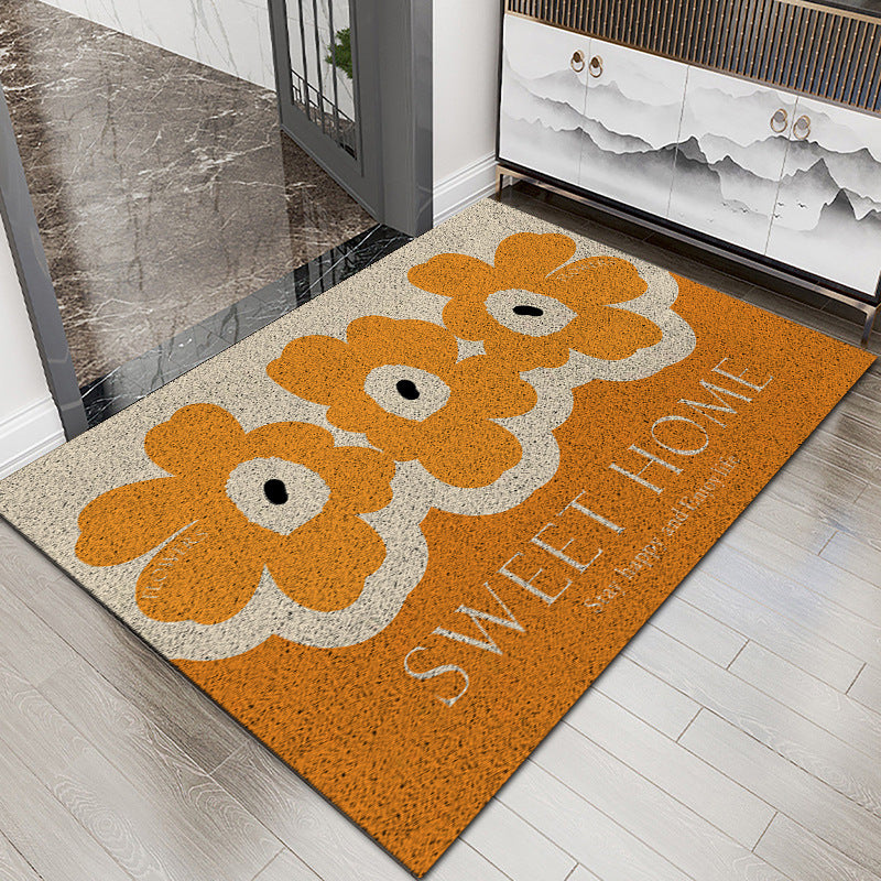 Floral Patterned Entryway Mat