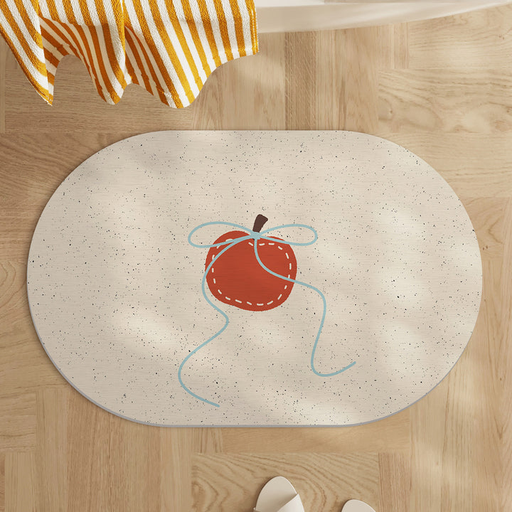 Playful Lemon-Themed Bath Mat Kalsten