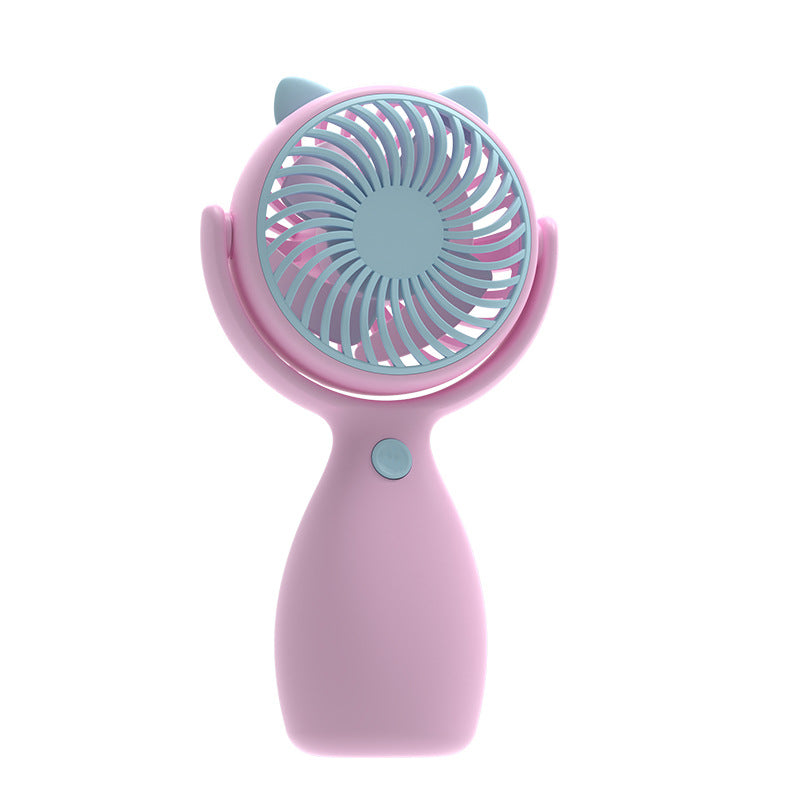 Cooling hands-free rechargeable dual bear-ear neck fan with adjustable speeds Kalsten