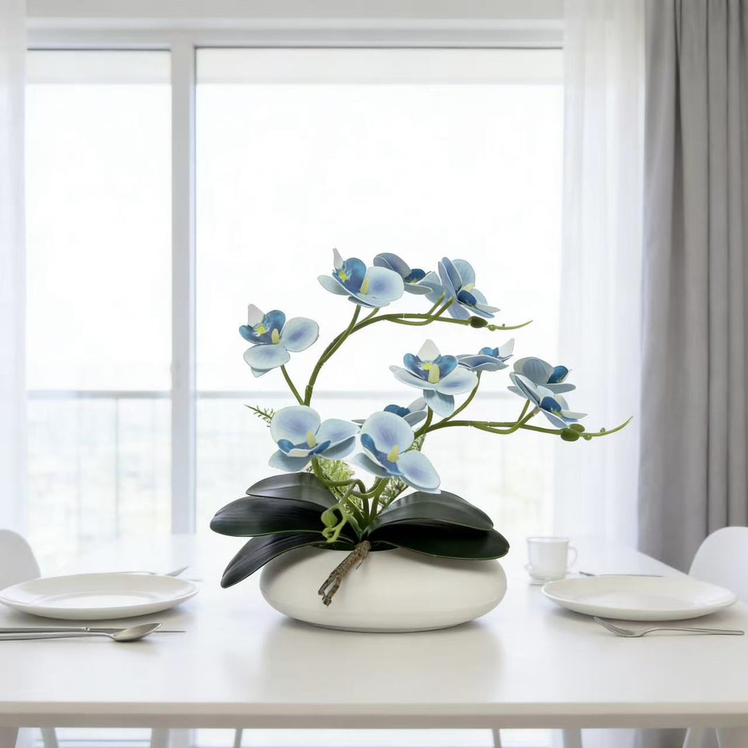Elegant Orchid Faux Floral Arrangement