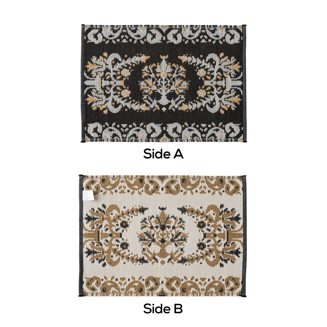 Reversible jacquard scarf with ornamental weaving pattern Kalsten
