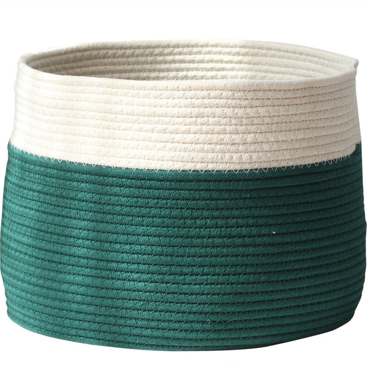 Handcrafted cotton storage basket Kalsten