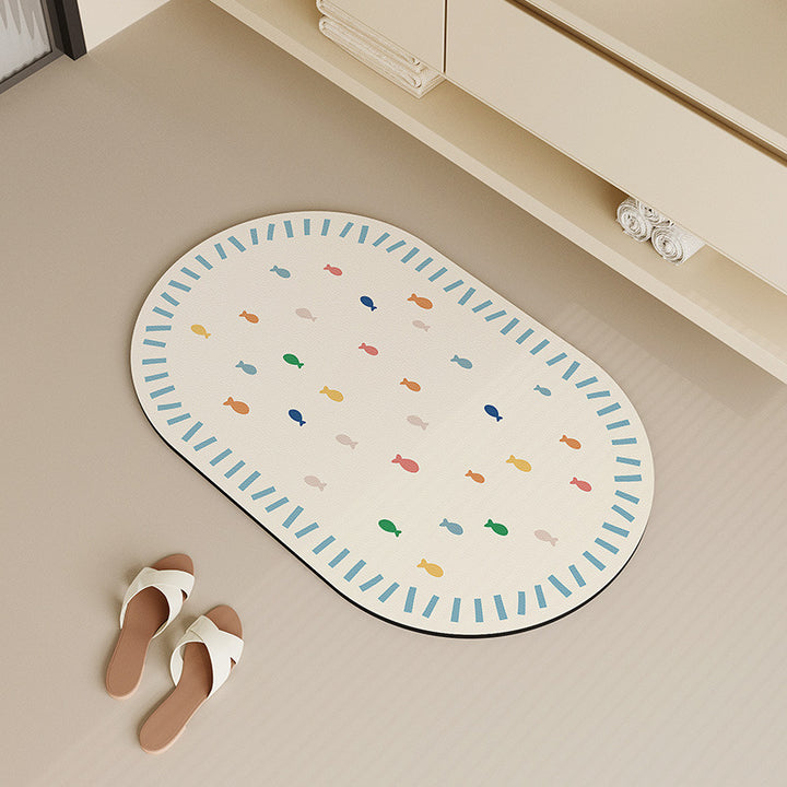 Fun Whale-Themed Bath Mat Kalsten
