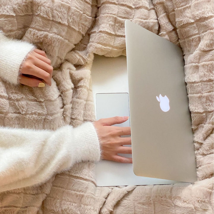 Fluffy Waffle-Quilted Bedset made of Microfiber