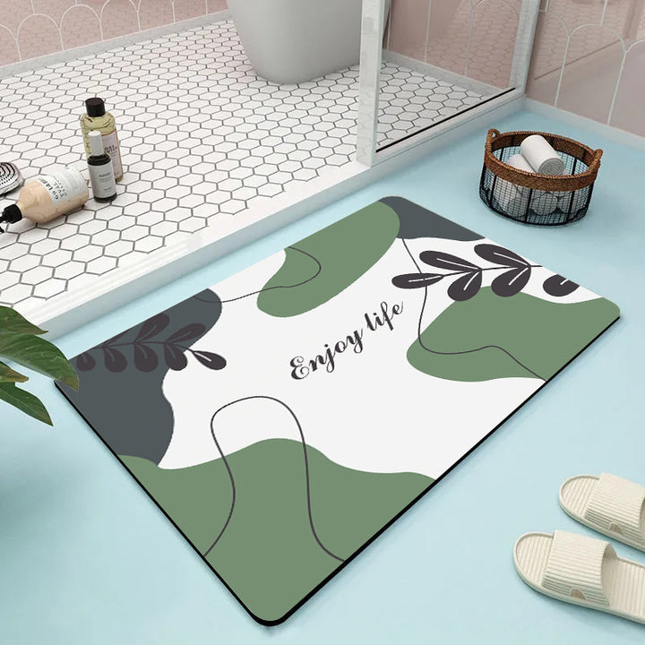 Modern Geometric Pattern Bath Mat
