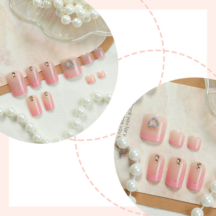 Premium Decorative Press-On Nail Kit with Unique Embellishments Kalsten
