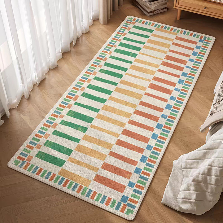 Colorful Geometric Patterned Area Rug