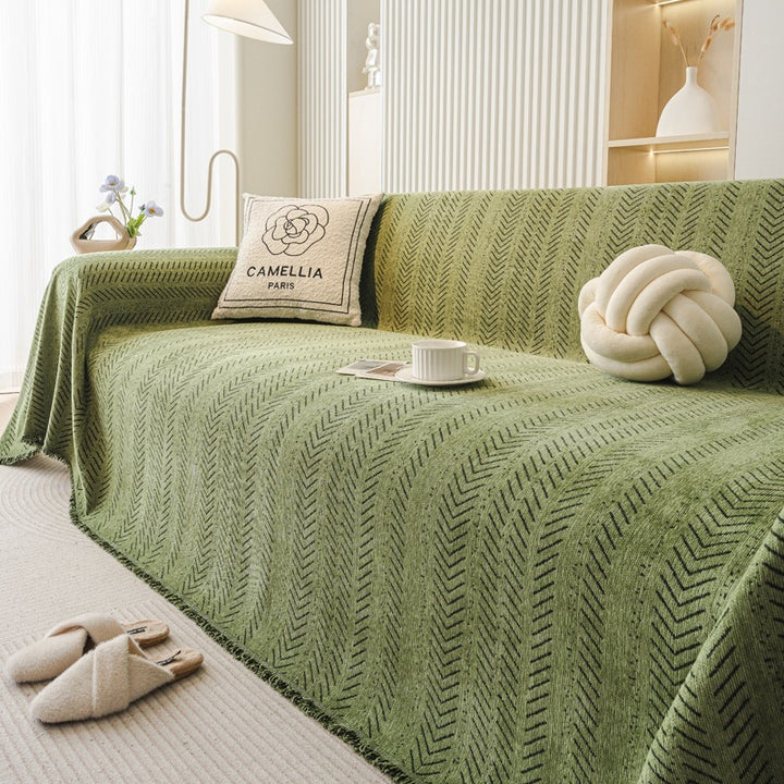 Cozy Textured Sofa Throw Blanket