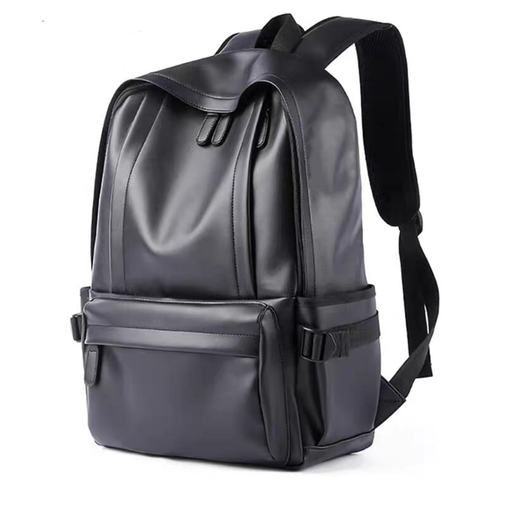 Sleek Faux Leather Backpack Kalsten