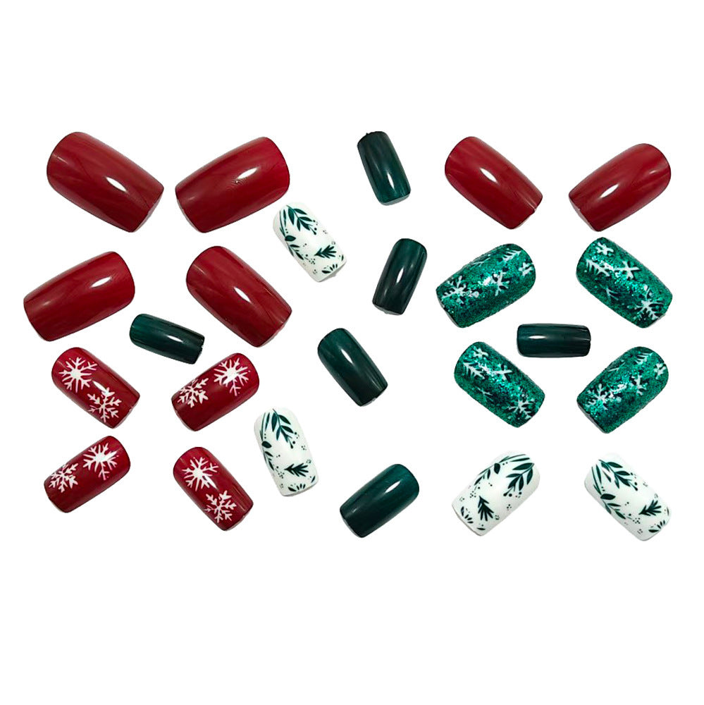 Festive artificial nails with Christmas motifs Kalsten