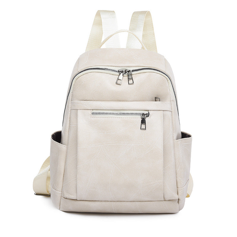 Luxurious Multi-Compartment Leather Backpack Kalsten