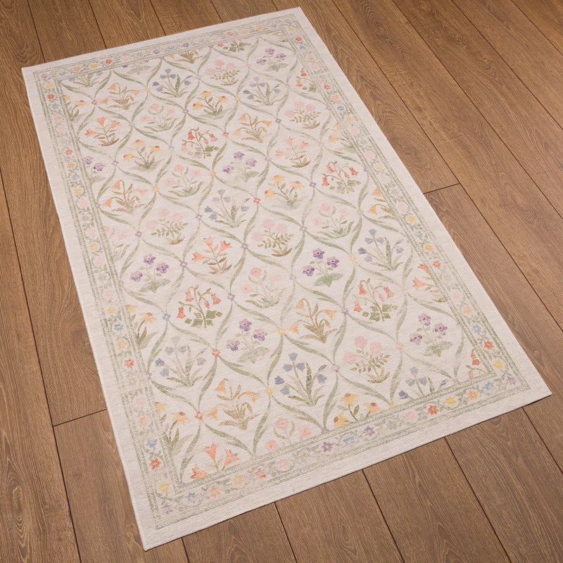 Flower pattern Decorative Rug