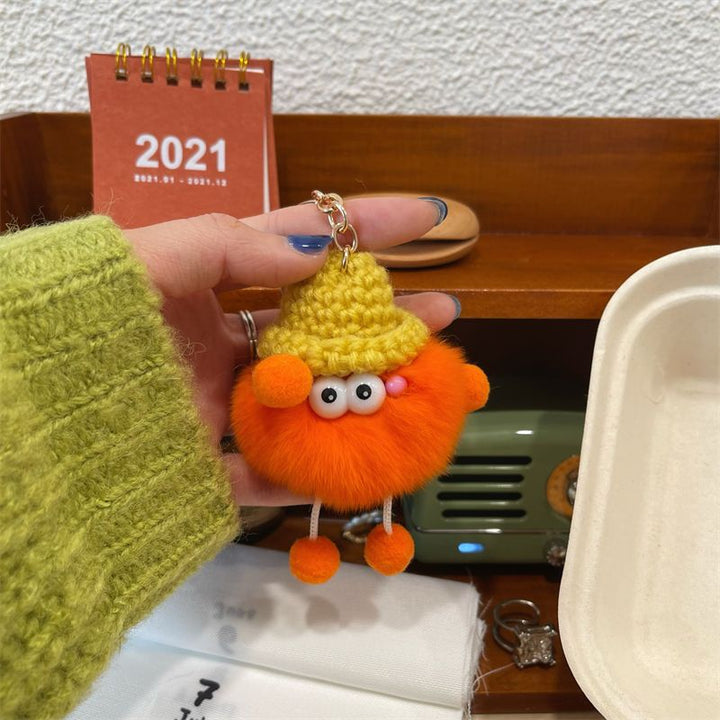 Playful Fuzzy Character Keychain Kalsten