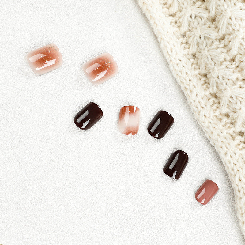 Elegant Nail Art with Glitter and Ombre Effect Kalsten