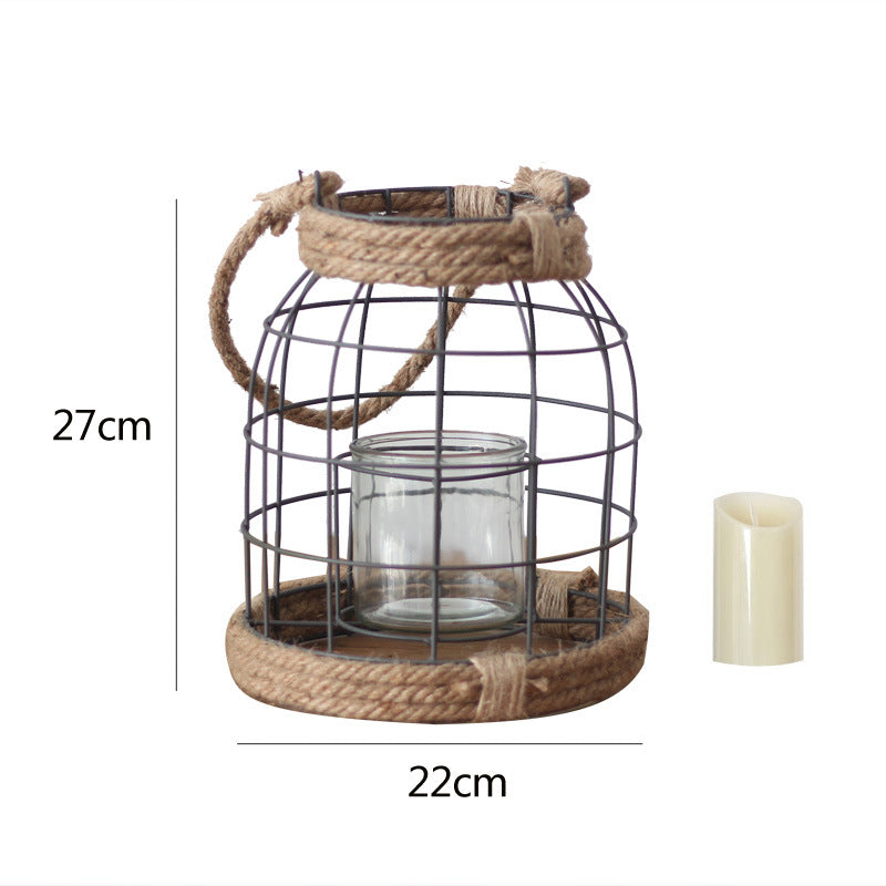Decorative lantern made of metal and glass Kalsten