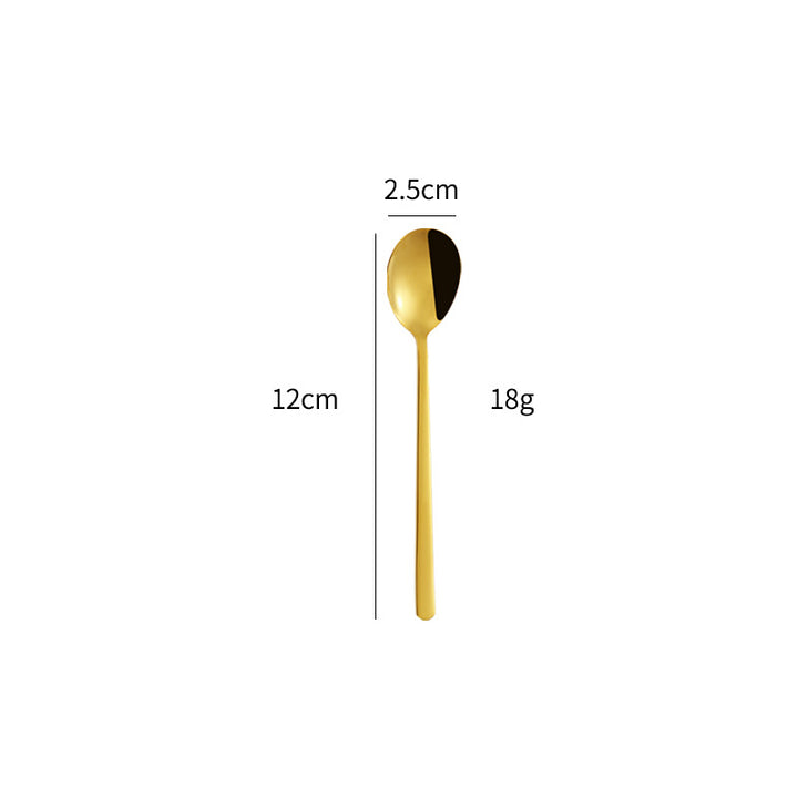 Elegant dessert spoon with luxurious golden surface Kalsten