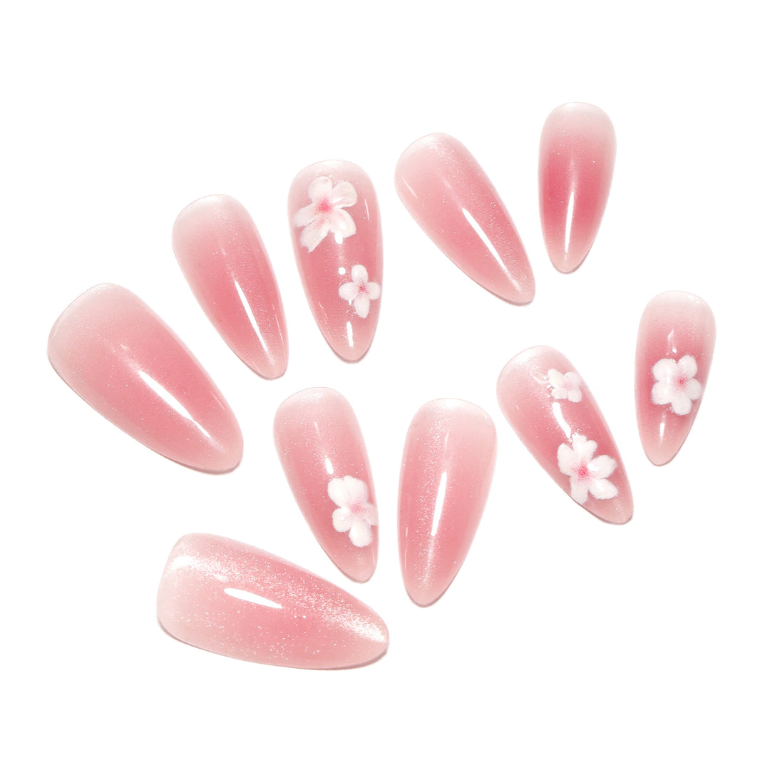 Artificial nail art with floral design Kalsten